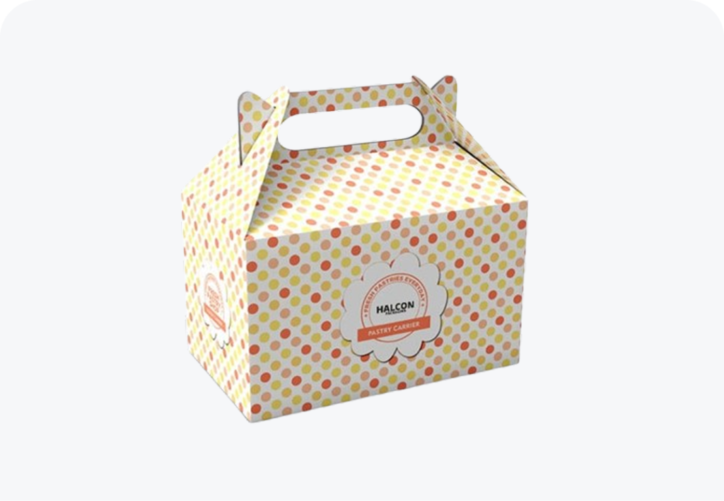 Custom Kraft Bakery Boxes with Handle