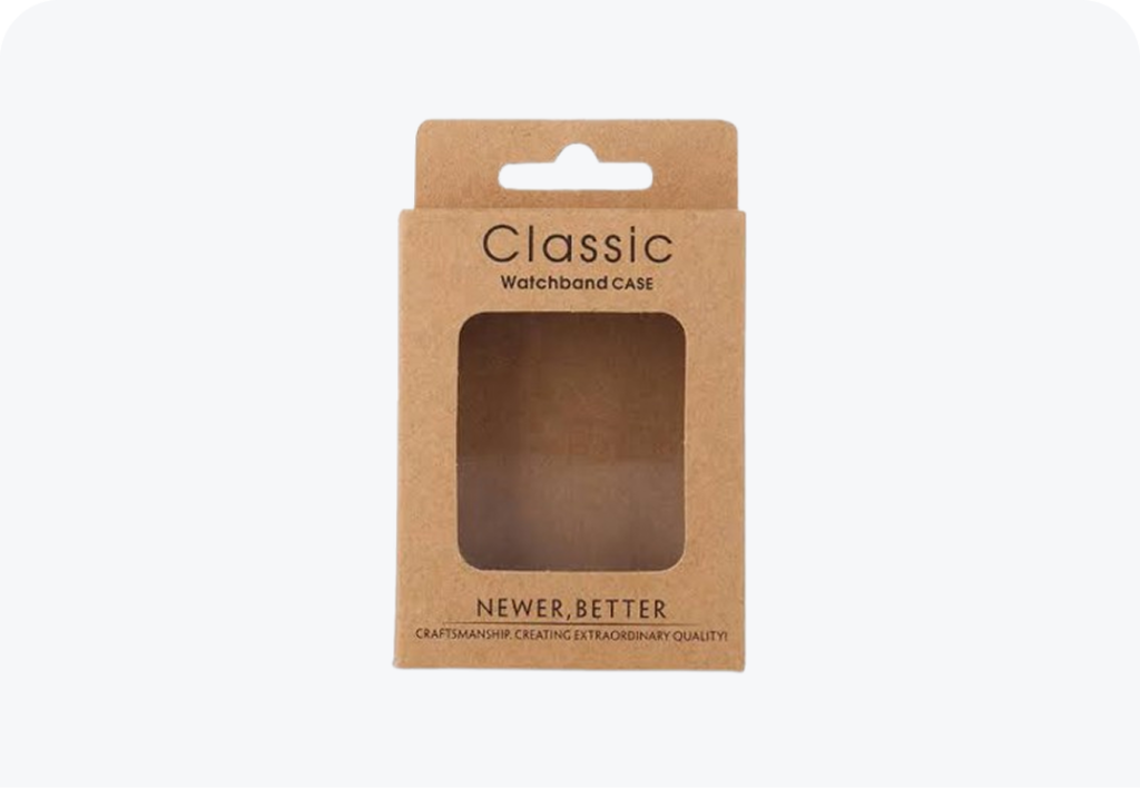 Kraft Hanger Boxes with Window