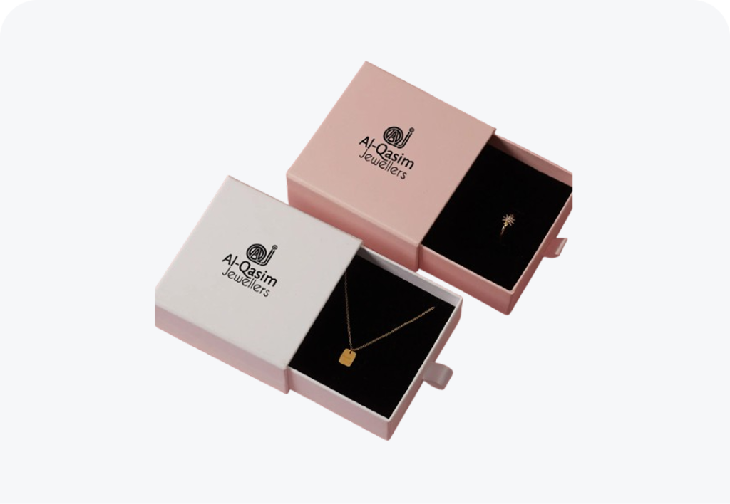Custom necklace box package