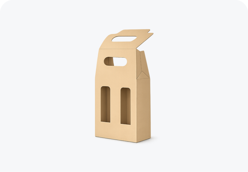 Gable bag bottom hanger boxes